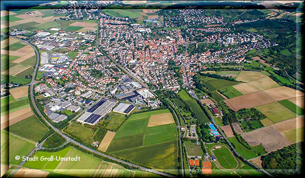Luftbild von Umstadt