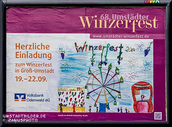 Einladungsplakat zum Winzerfest