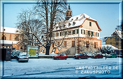 Winter in Umstadt, Pfälzer Schloss im Schnee